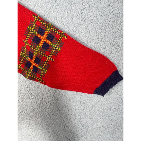 Vintage Mickey & Co Youth Cardigan Front Button Knit Sweater Mickey And Minnie - Picture 12 of 13